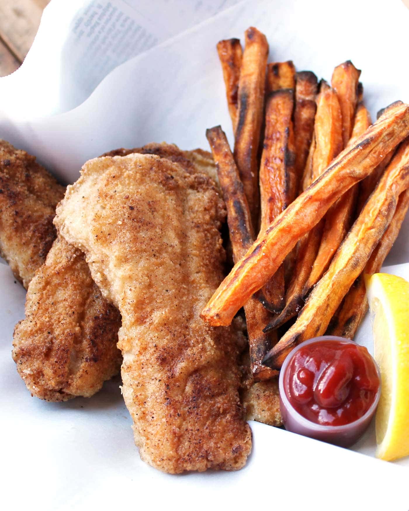 Fried fish made paleo! Easy to make and just as delicious as traditional fried fish! Gluten free, dairy free, low carb, keto.