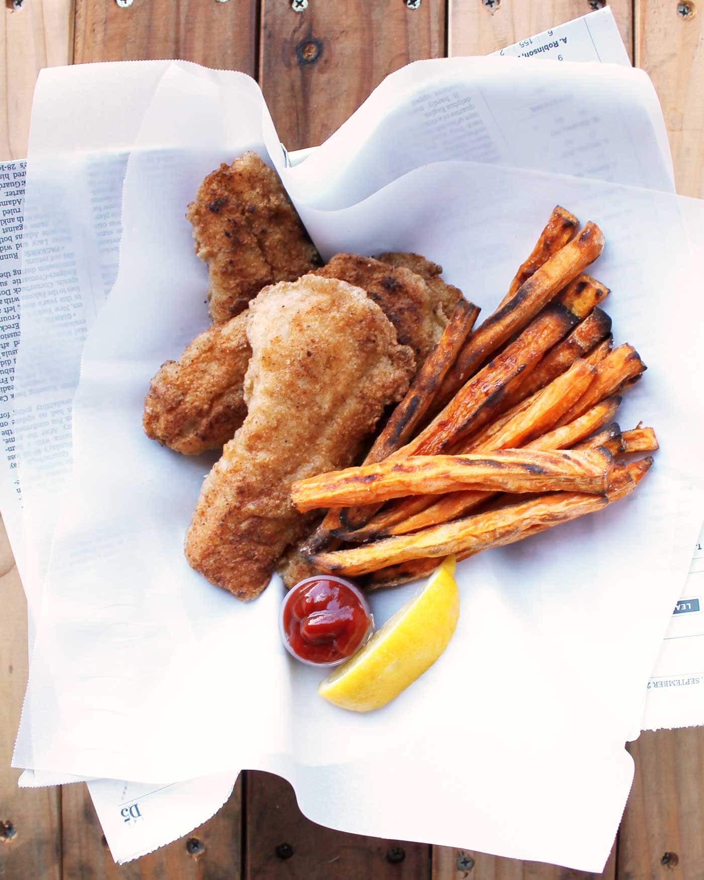 Fried fish made paleo! Easy to make and just as delicious as traditional fried fish! Gluten free, dairy free, low carb, keto.