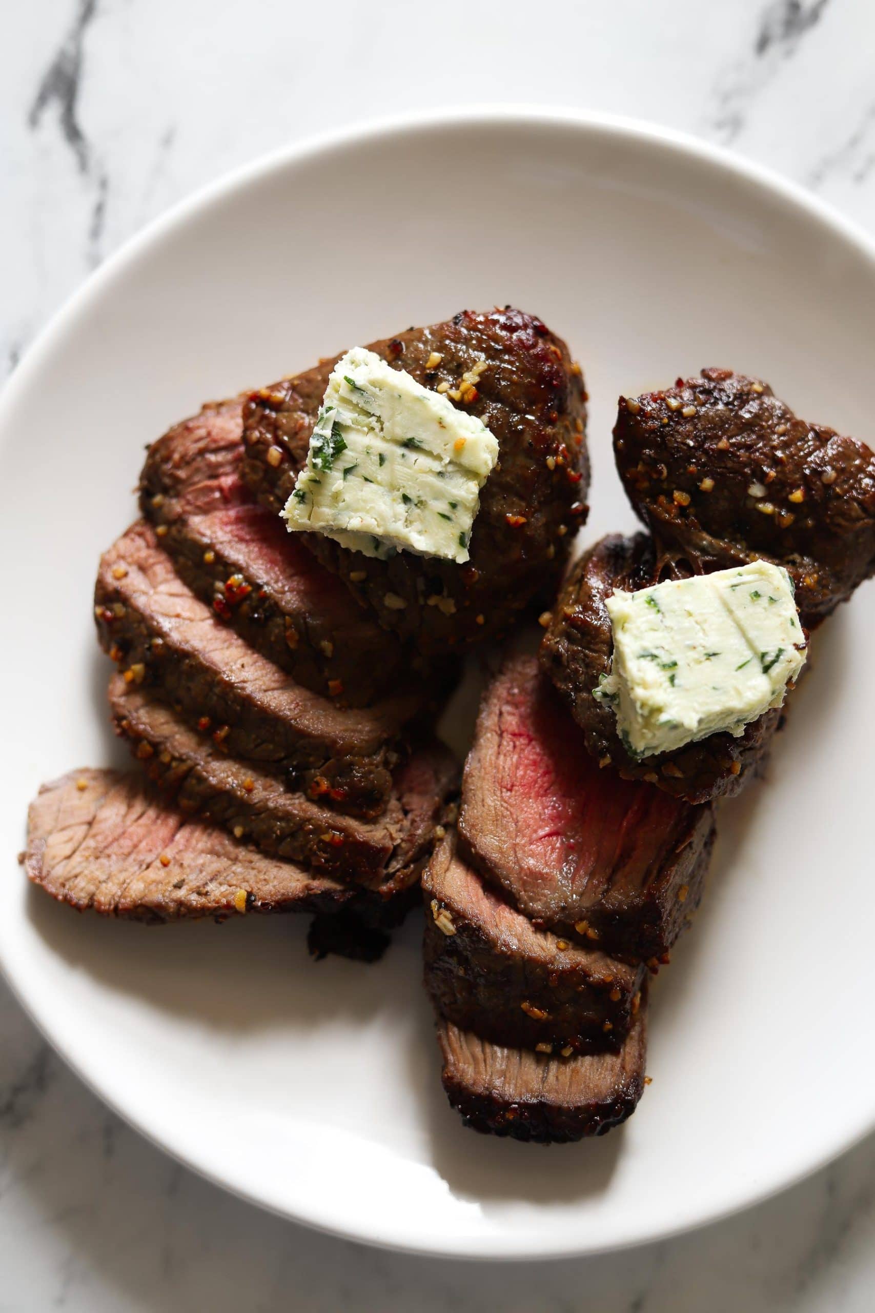 steak with compound butter